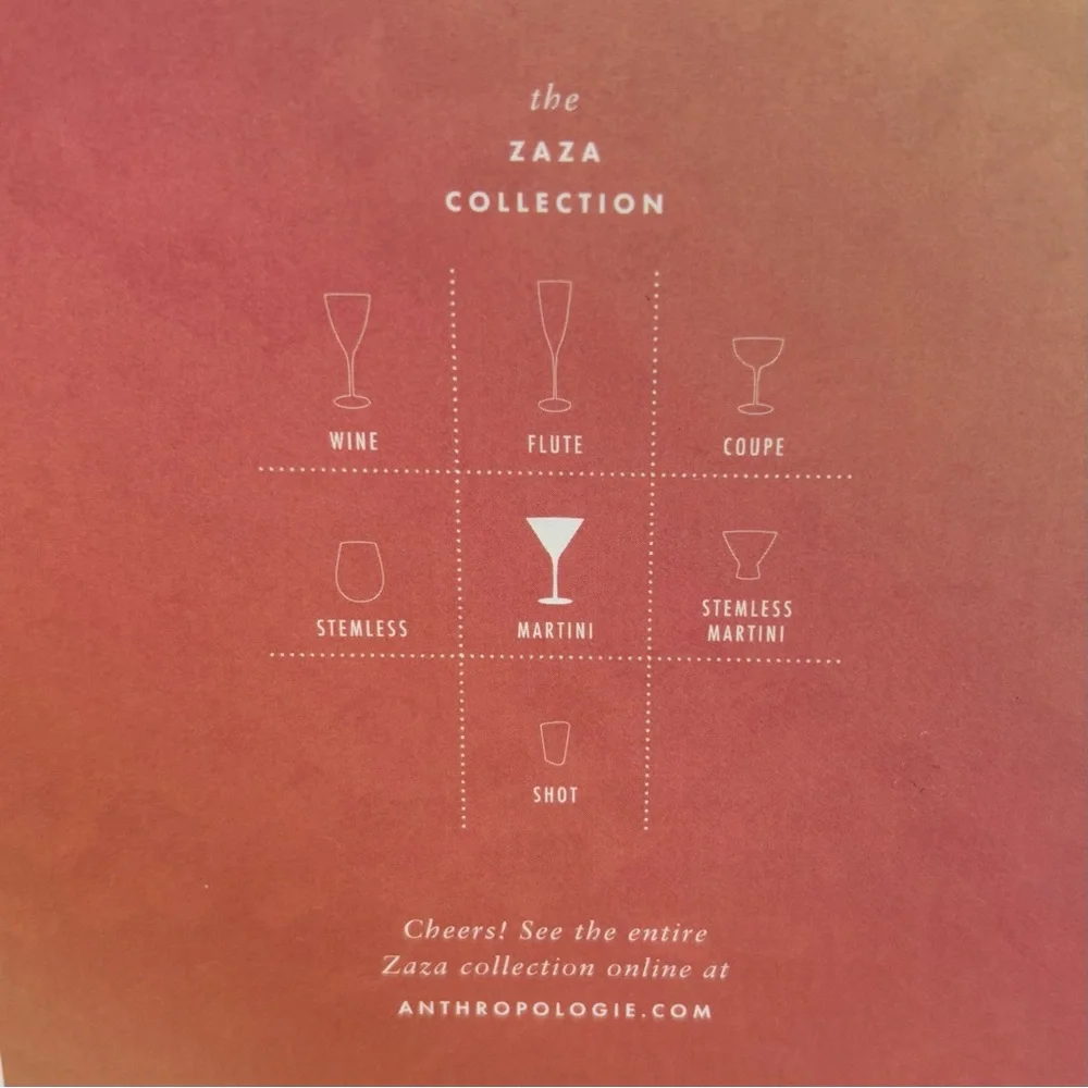 New Set of 2 Anthropologie Zaza Martini Glasses Honey Luster Marigold Iridescent - Picture 9 of 10